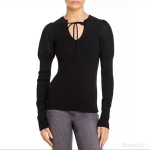 Rebecca Taylor - EUC Ruffle Ribbed Pullover,  XS